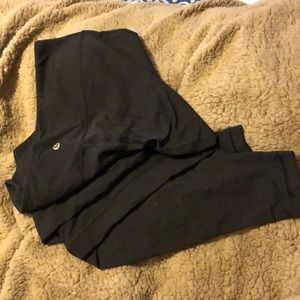 Size 12 lululemon black athletic leggings